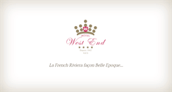 Desktop Screenshot of hotel-westend.com